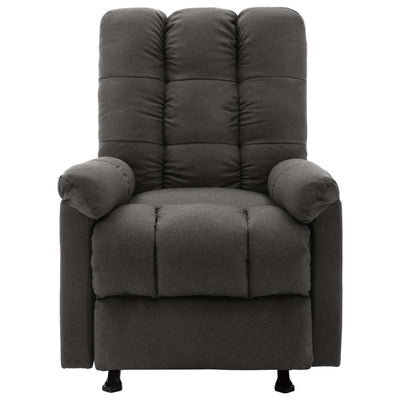 vidaXL Massage Reclining Chair Black Fabric