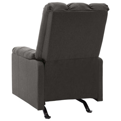 vidaXL Massage Reclining Chair Black Fabric