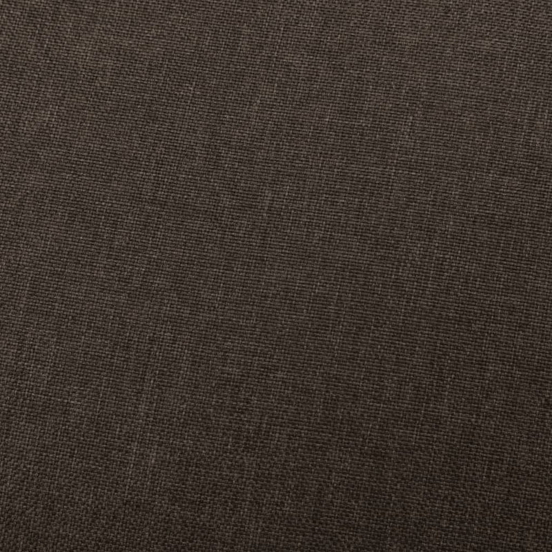 vidaXL Massage Reclining Chair Dark Brown Fabric