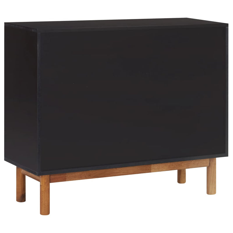 vidaXL Sideboard 90x33.5x75 cm Solid Acacia Wood and MDF