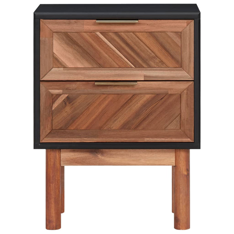 vidaXL Nightstand 40x30x53 cm Solid Acacia Wood and MDF