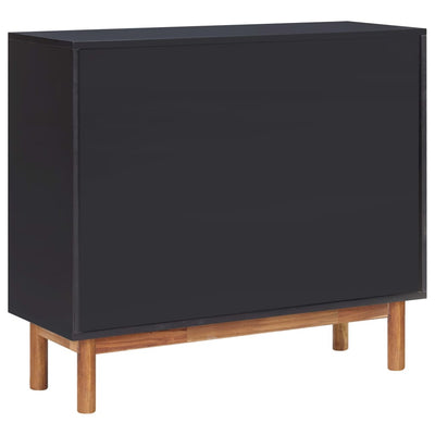 vidaXL Sideboard 90x33.5x80 cm Solid Acacia Wood and MDF
