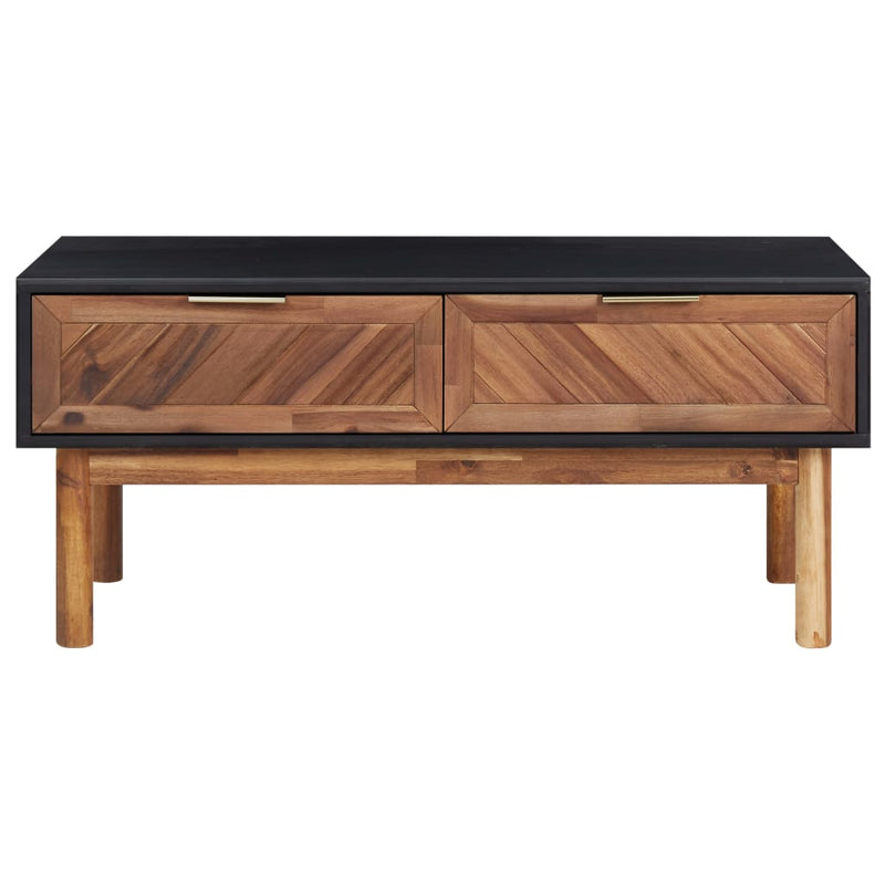 vidaXL Coffee Table 90x50x40 cm Solid Acacia Wood and MDF
