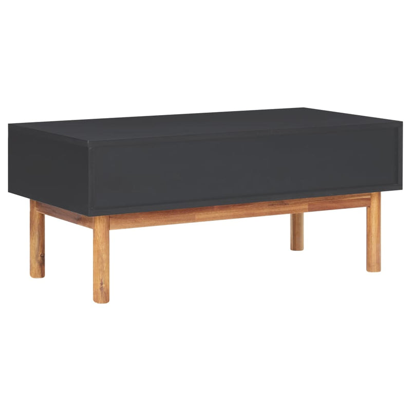 vidaXL Coffee Table 90x50x40 cm Solid Acacia Wood and MDF