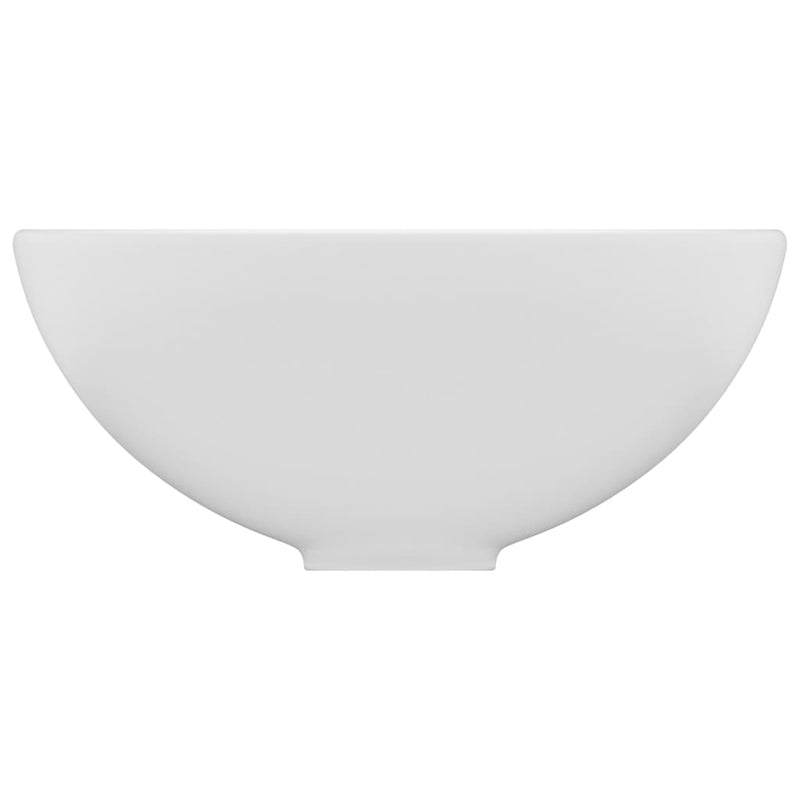 vidaXL Luxury Bathroom Basin Round Matt Black 32.5x14 cm Ceramic