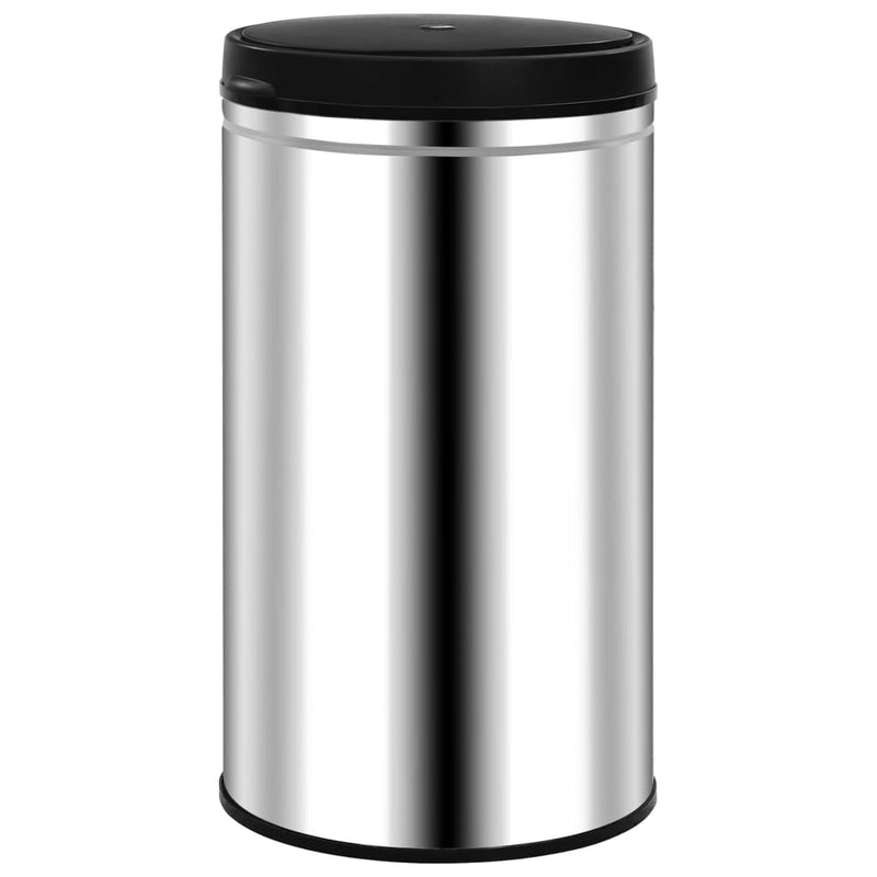 vidaXL Automatic Sensor Dustbin 60 L Stainless Steel