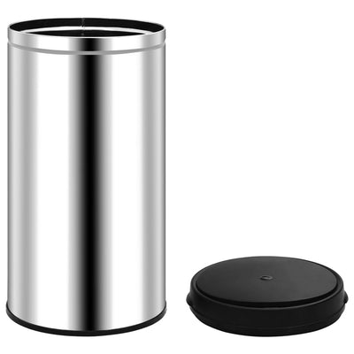 vidaXL Automatic Sensor Dustbin 60 L Stainless Steel