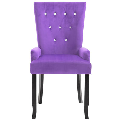 vidaXL Armchair Purple Velvet