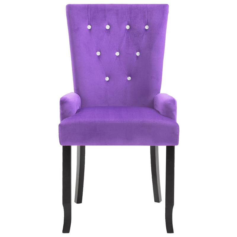 vidaXL Armchair Purple Velvet