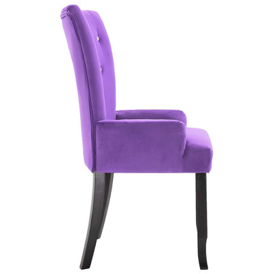 vidaXL Armchair Purple Velvet