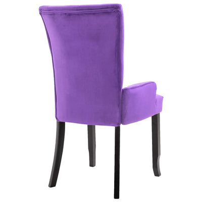 vidaXL Armchair Purple Velvet