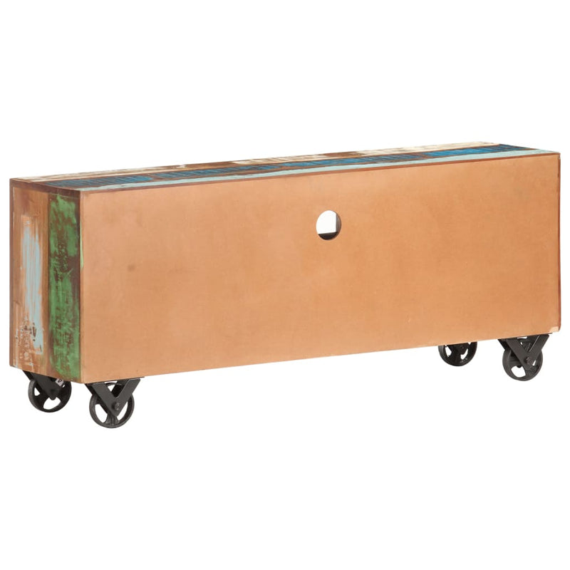 vidaXL TV Cabinet 120x30x50 cm Solid Reclaimed Wood