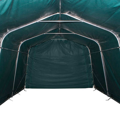 vidaXL Removable Livestock Tent PVC 550 g/m² 3.3x3.2 m Dark Green