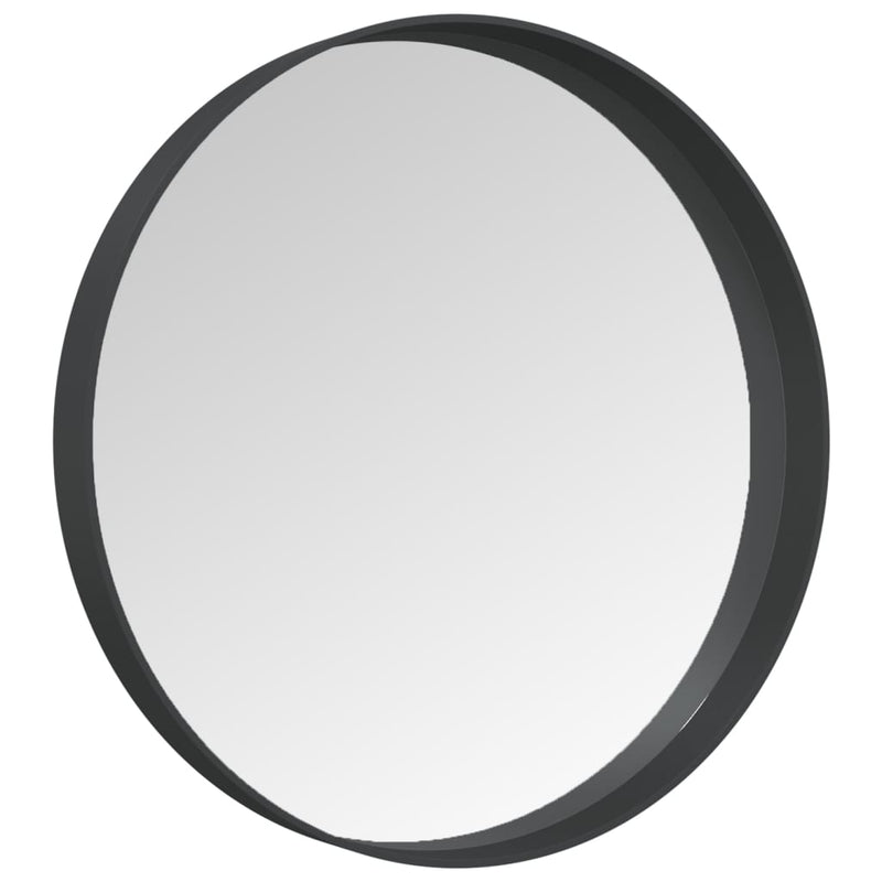 vidaXL Wall Mirror Black 50 cm