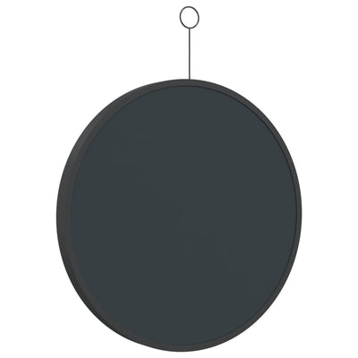 vidaXL Hanging Mirror with Hook Black 50 cm