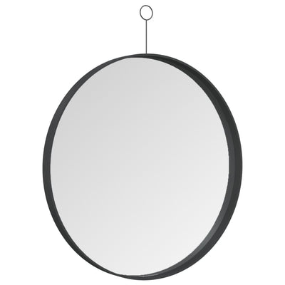 vidaXL Hanging Mirror with Hook Black 50 cm