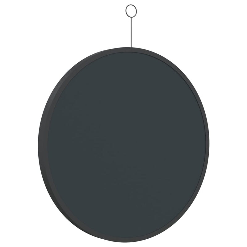 vidaXL Hanging Mirror with Hook Black 50 cm