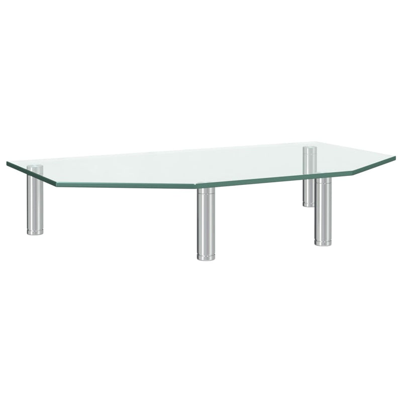 vidaXL Monitor Stand 60x26x8.6 cm Transparent Glass