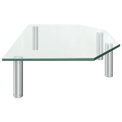 vidaXL Monitor Stand 60x26x8.6 cm Transparent Glass