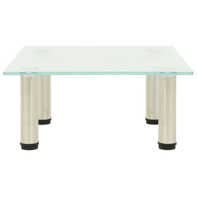 vidaXL TV Stand Frosted 40x35x17 cm Tempered Glass