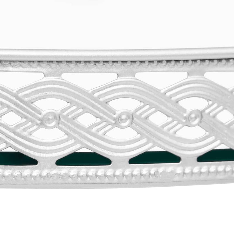 vidaXL Side Table Silver 40x40x41 cm Glass