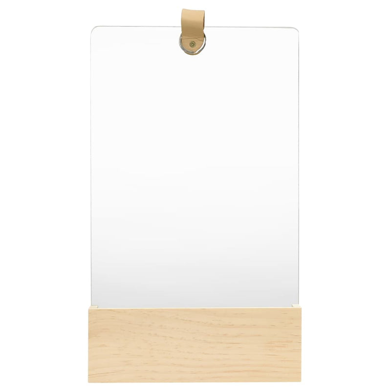 vidaXL Wall Mirror Solid Pinewood 35 cm