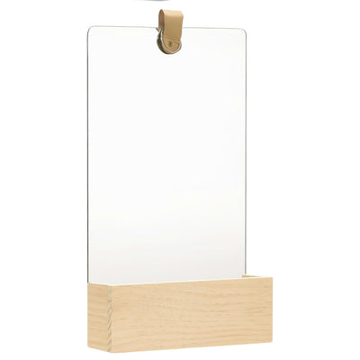 vidaXL Wall Mirror Solid Pinewood 35 cm