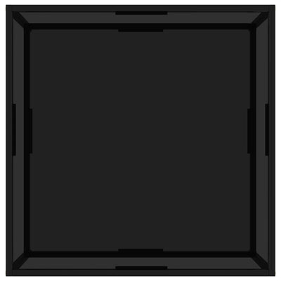 vidaXL Coffee Table Black 80x80x35 cm Tempered Glass