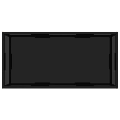 vidaXL Coffee Table Black 100x50x35 cm Tempered Glass