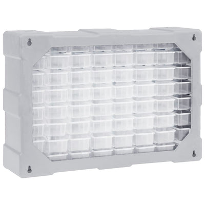 vidaXL Multi-drawer Organiser with 64 Drawers 52x16x37.5 cm