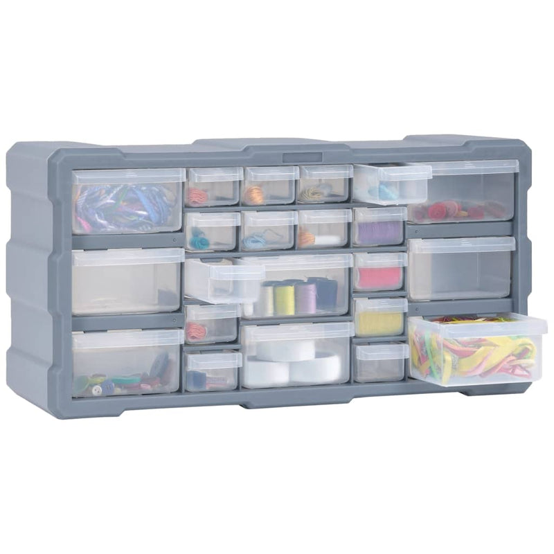 vidaXL Multi-drawer Organiser with 22 Drawers 49x16x25.5 cm