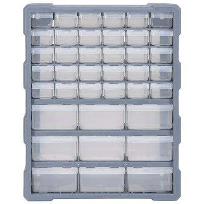 vidaXL Multi-drawer Organiser with 39 Drawers 38x16x47 cm