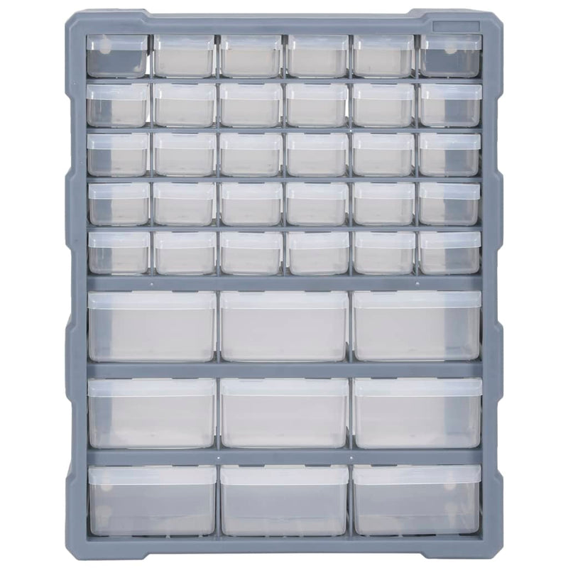 vidaXL Multi-drawer Organiser with 39 Drawers 38x16x47 cm