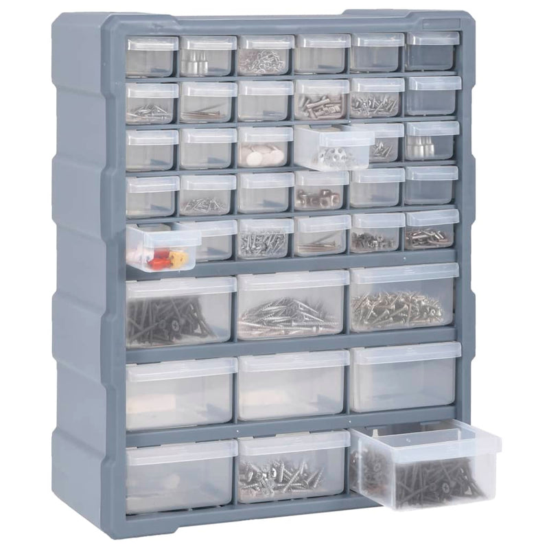 vidaXL Multi-drawer Organiser with 39 Drawers 38x16x47 cm
