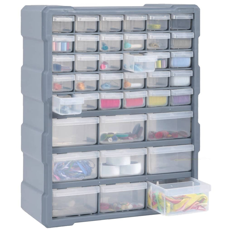 vidaXL Multi-drawer Organiser with 39 Drawers 38x16x47 cm