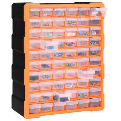 vidaXL Multi-drawer Organiser with 60 Drawers 38x16x47.5 cm
