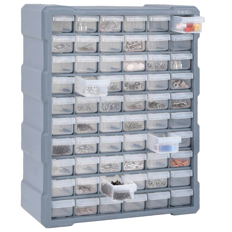 vidaXL Multi-drawer Organiser with 60 Drawers 38x16x47.5 cm