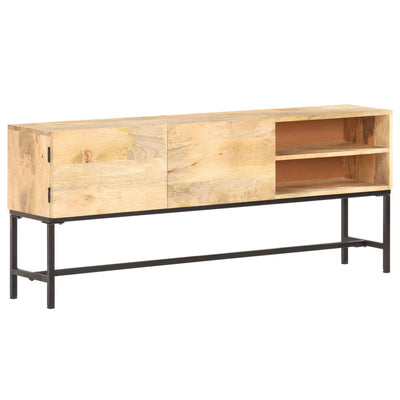 vidaXL Sideboard 145x30x60 cm Solid Mango Wood