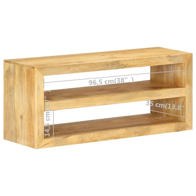 vidaXL TV Cabinet 107x35x45 cm Solid Mango Wood