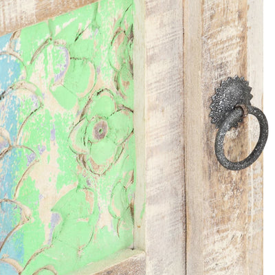 vidaXL Bedside Cabinet 40x30x50 cm Rough Acacia Wood