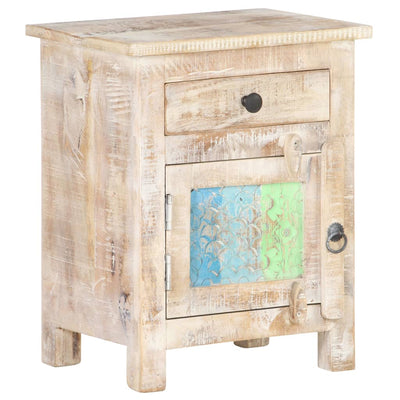 vidaXL Bedside Cabinet 40x30x50 cm Rough Acacia Wood