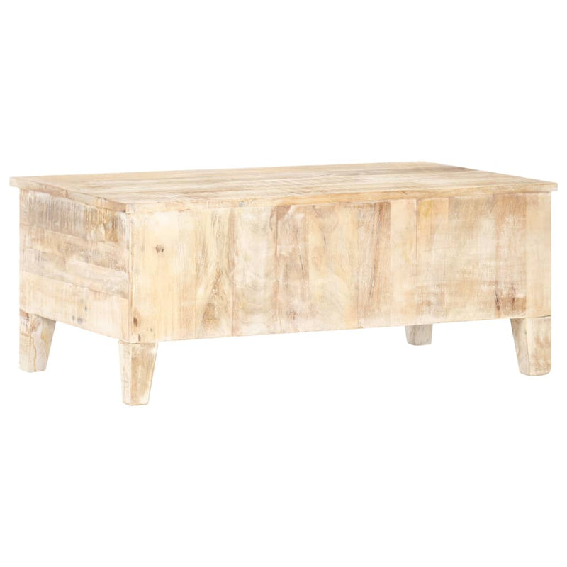 vidaXL Coffee Table 100x55x40 cm Rough Acacia Wood