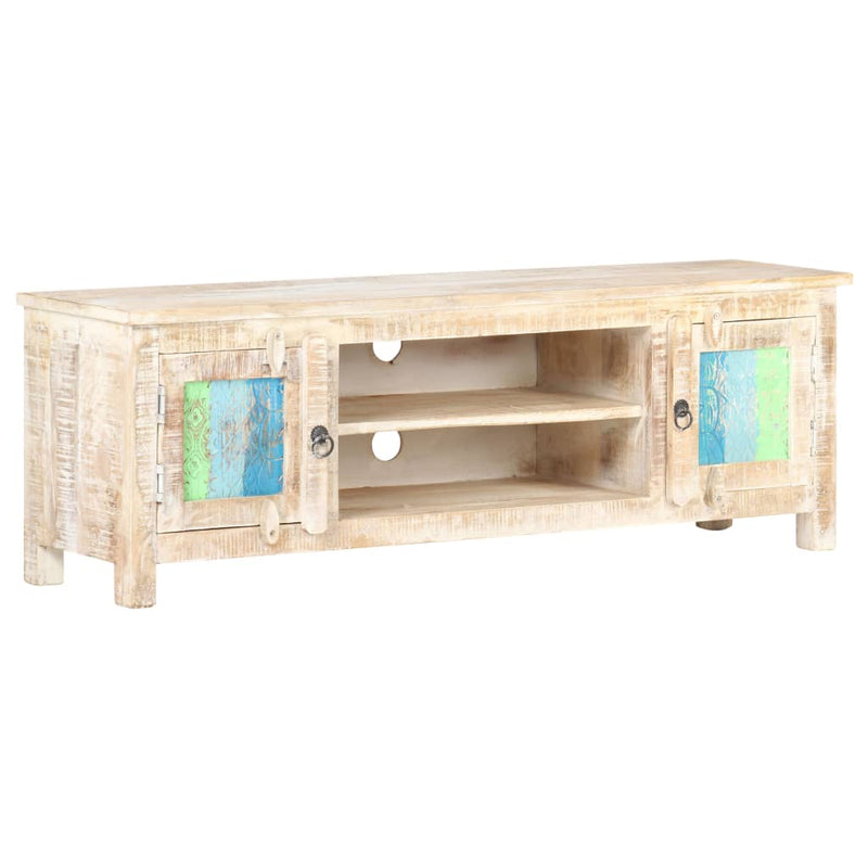 vidaXL TV Cabinet 120x30x40 cm Rough Acacia Wood