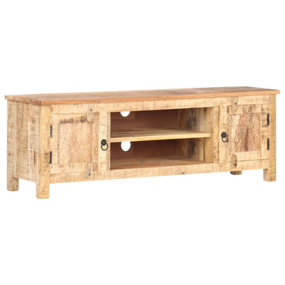 vidaXL TV Cabinet 120x30x40 cm Rough Mango Wood