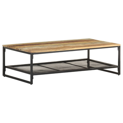 vidaXL Coffee Table 110x60x35 cm Solid Reclaimed Wood