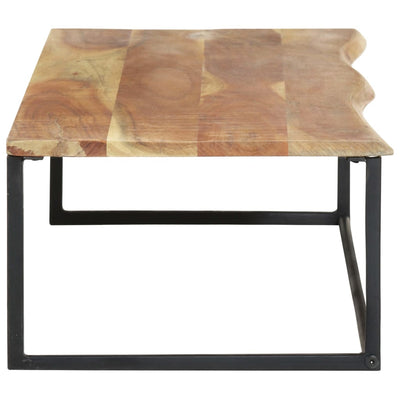 vidaXL Peg with Live Edge 100x35x22 cm Solid Acacia Wood