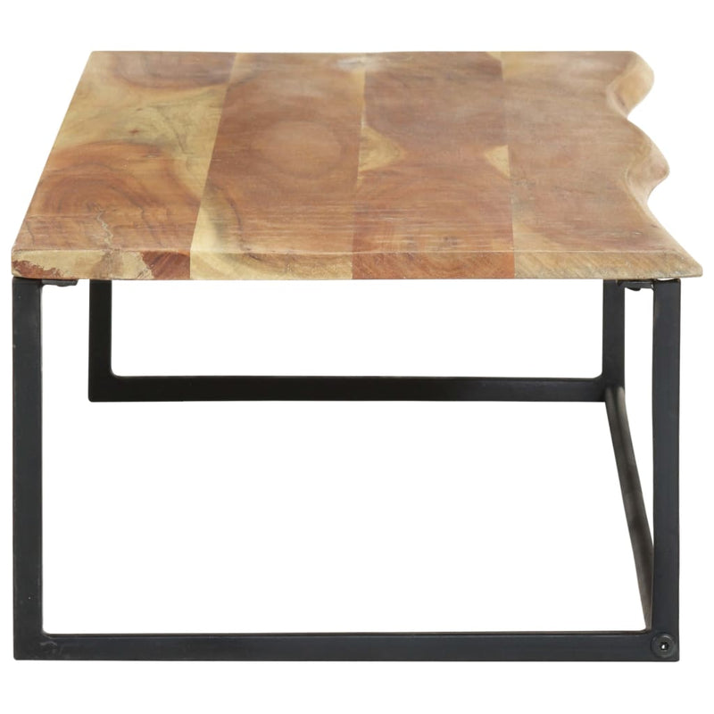 vidaXL Peg with Live Edge 100x35x22 cm Solid Acacia Wood