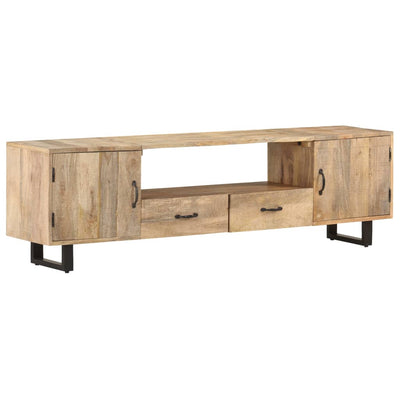 vidaXL TV Cabinet 160x30x45 cm Solid Mango Wood