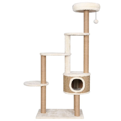 vidaXL Cat Tree with Luxury Cushion and Scratching Post 148cm Seagrass
