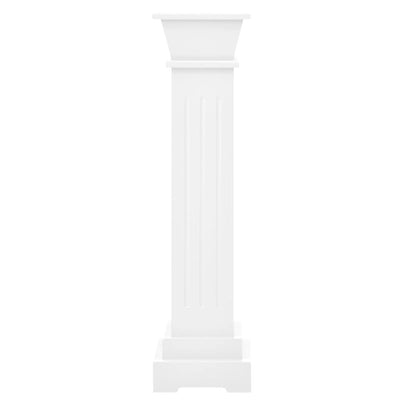 vidaXL Classic Square Pillar Plant Stand Black 17x17x66 cm MDF